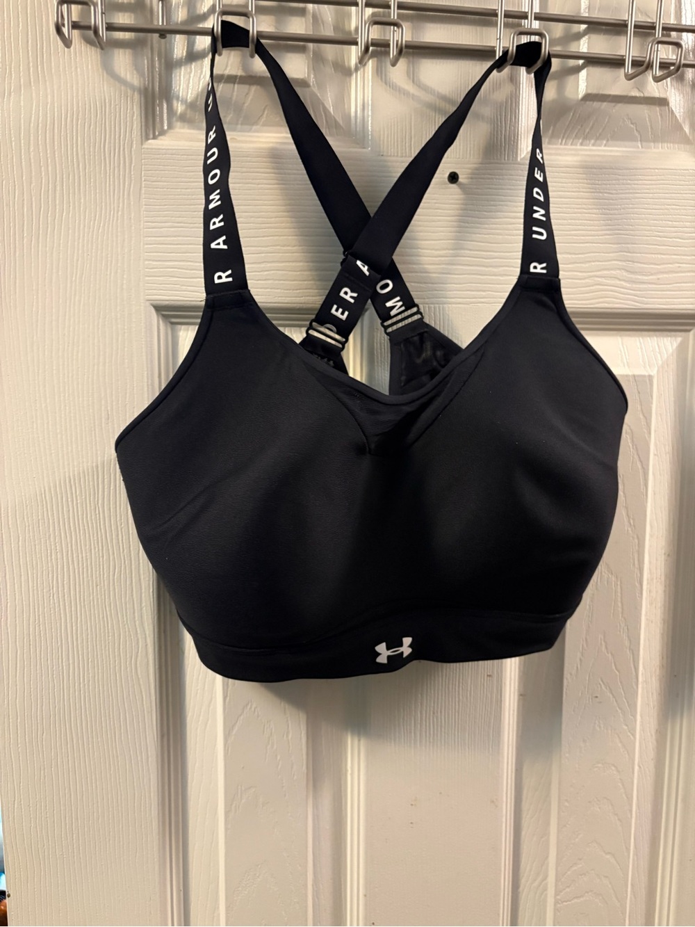 Under Armour Black Crisscross Strap Sports Bra